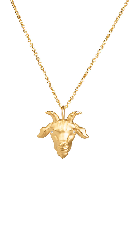 18K Capricorn Necklace