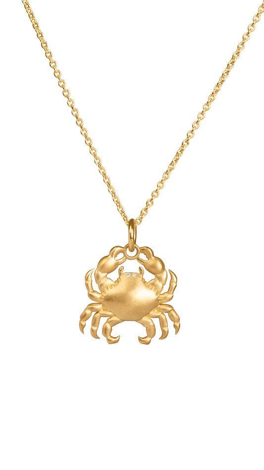 18K Cancer Necklace