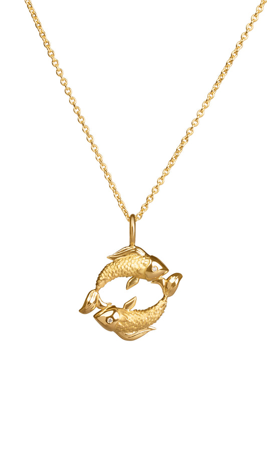 18K Pisces Necklace