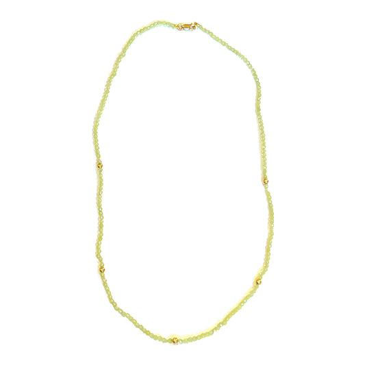 Gemstone Bead Necklace Peridot