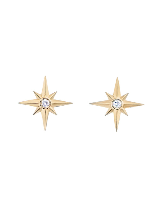 Starlight Diamond Stud Earring