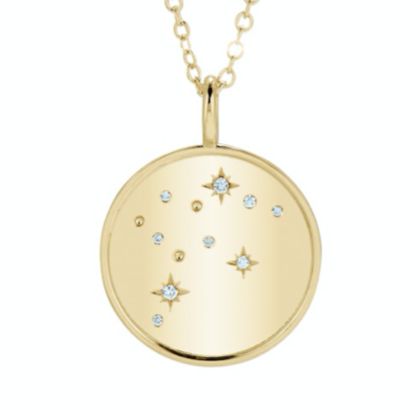 Double Sided Aquarius Constellation Necklace