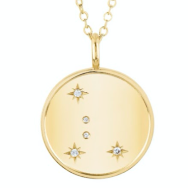 Double Sided Cancer Constellation Necklace