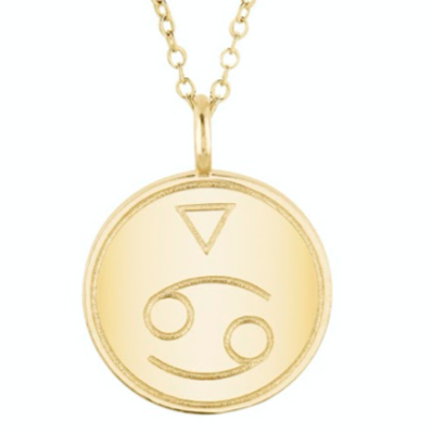 Double Sided Constellation Cancer Necklace