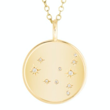 Double Sided Gemini Constellation Necklace