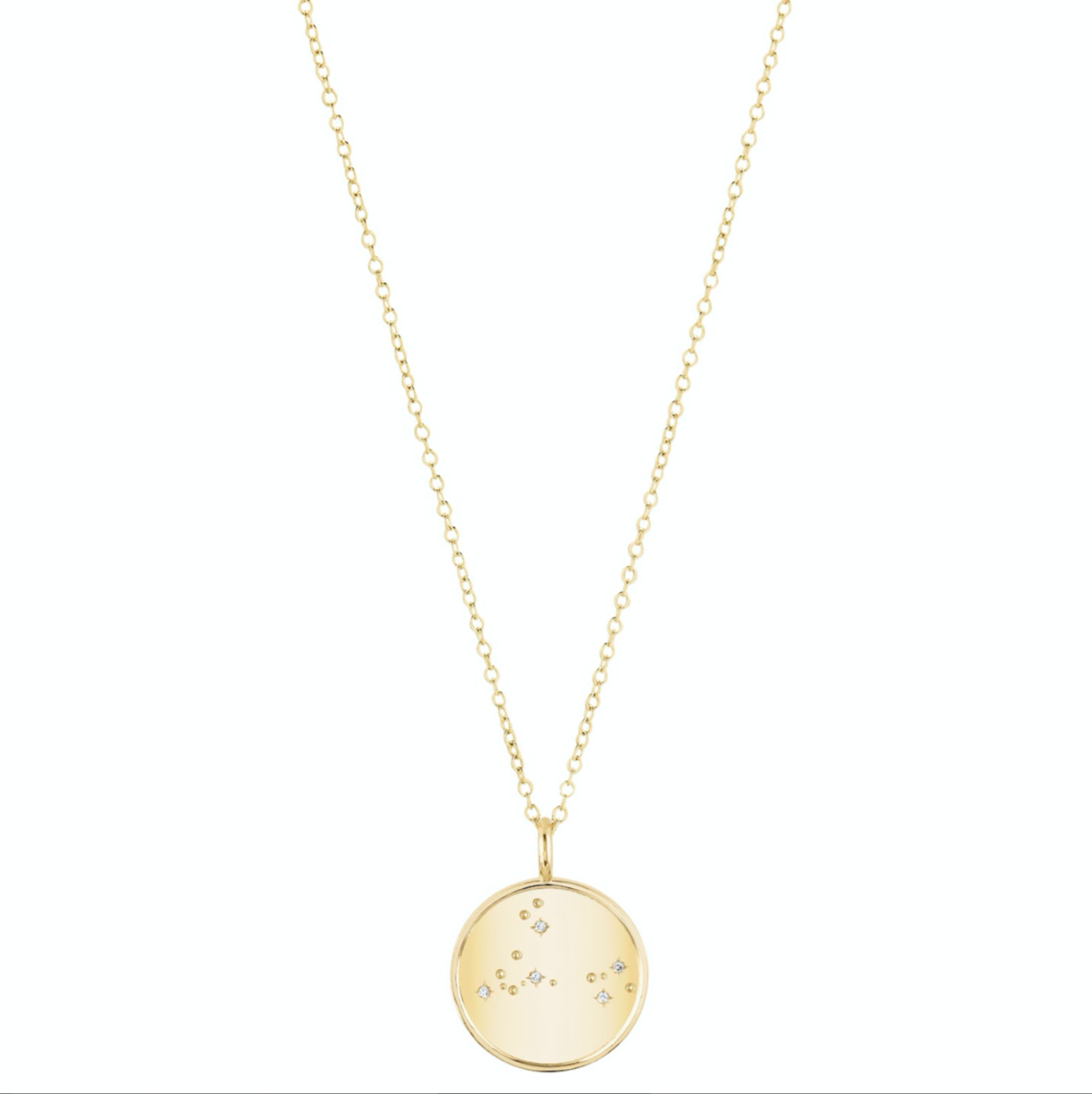 Double Sided Leo Constellation Necklace