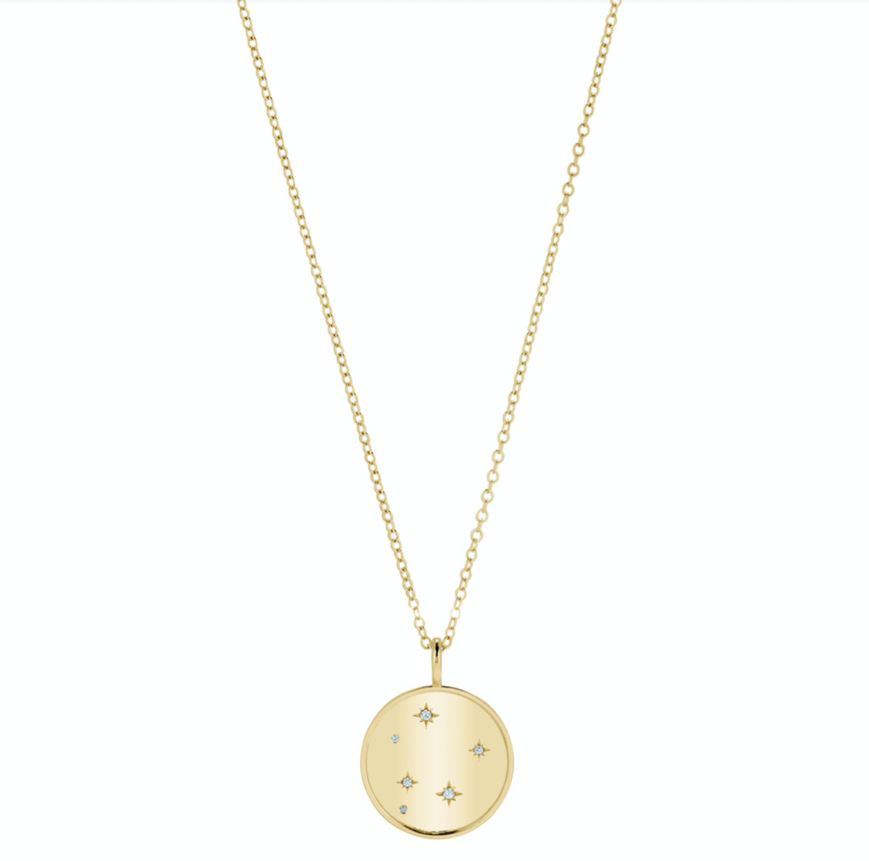 Double Sided Libra Constellation Necklace