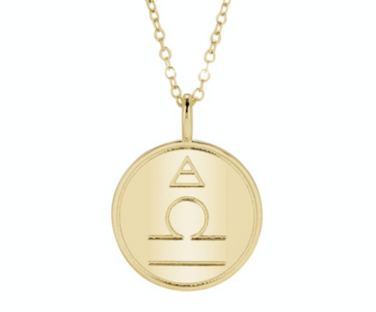 Double Sided Constellation Libra Necklace