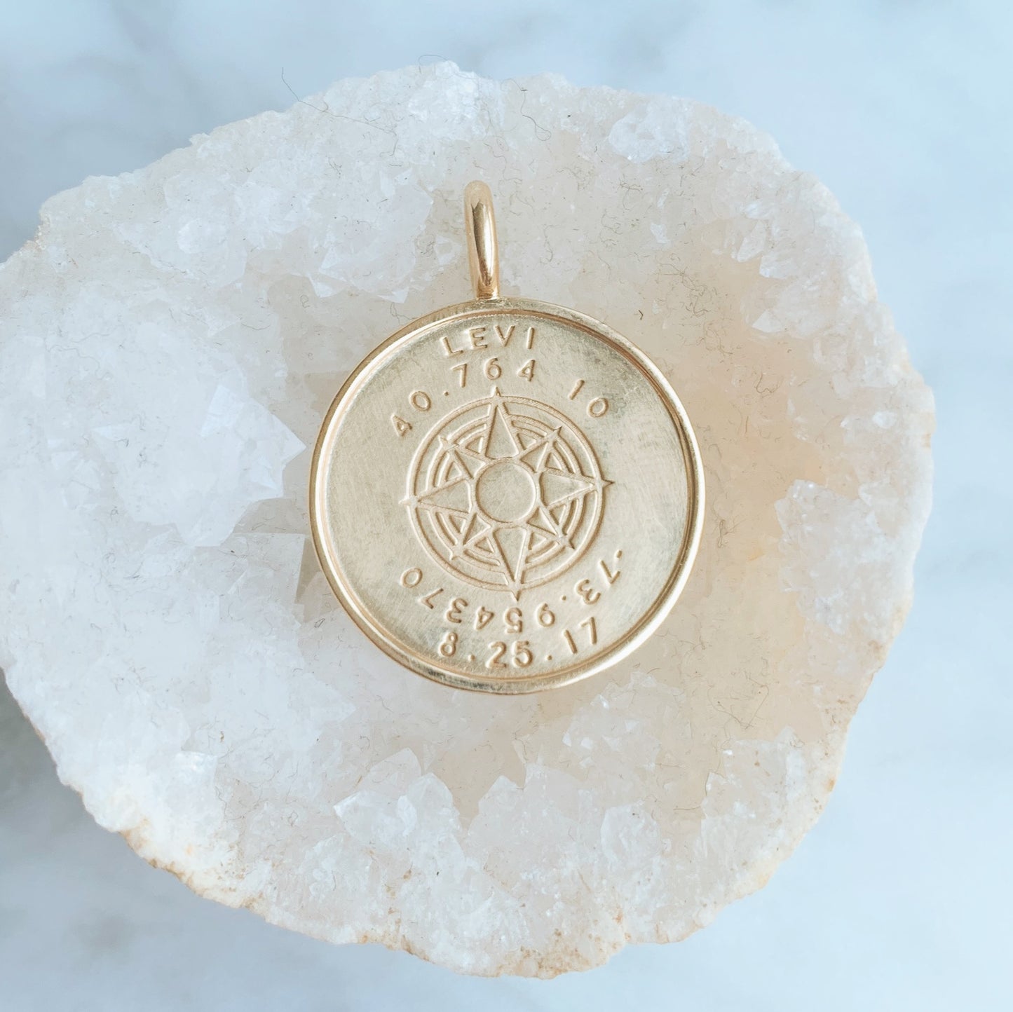 Birth Chart Pendant/ Coordinates