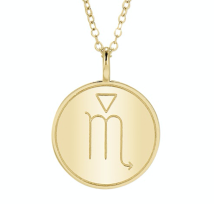 Double Sided Constellation Scorpio Necklace