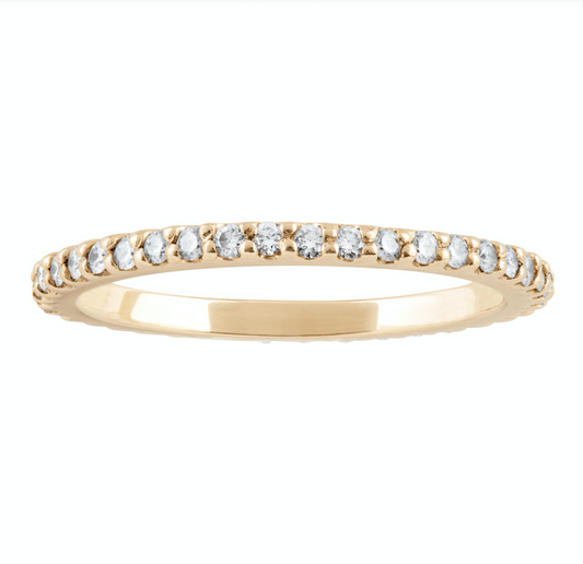 14K Diamond Stacking Ring