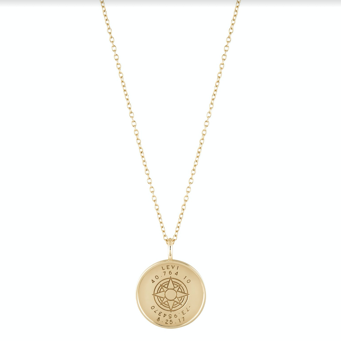 Birth Chart Pendant/ Coordinates