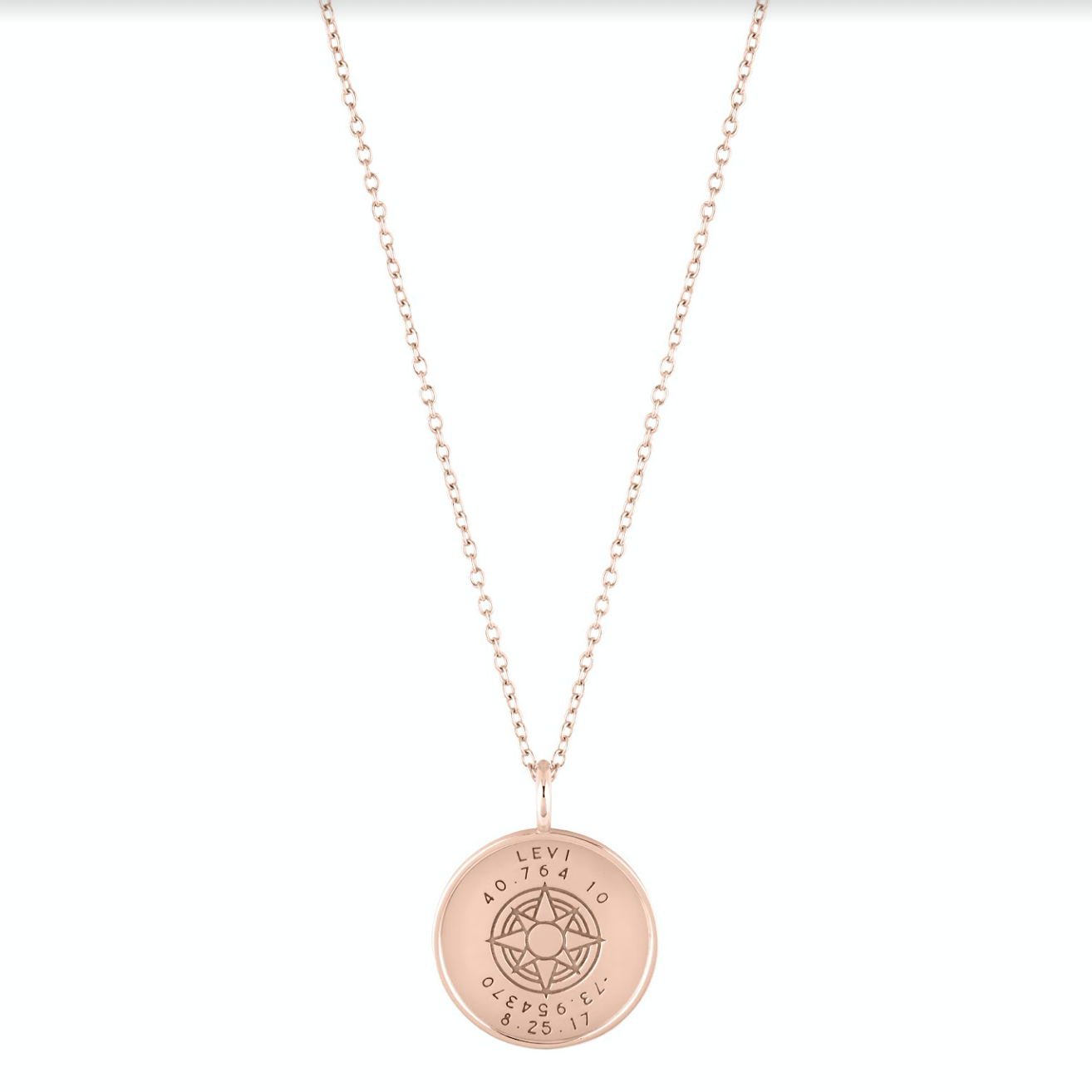 Birth Chart Pendant/ Coordinates