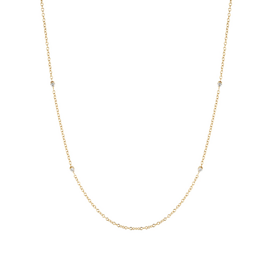 Diamond Station Necklace