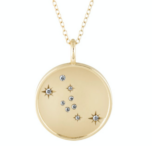 Double Sided Taurus Constellation Necklace