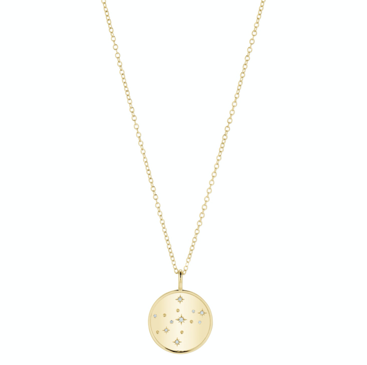 Double Sided Virgo Constellation Necklace