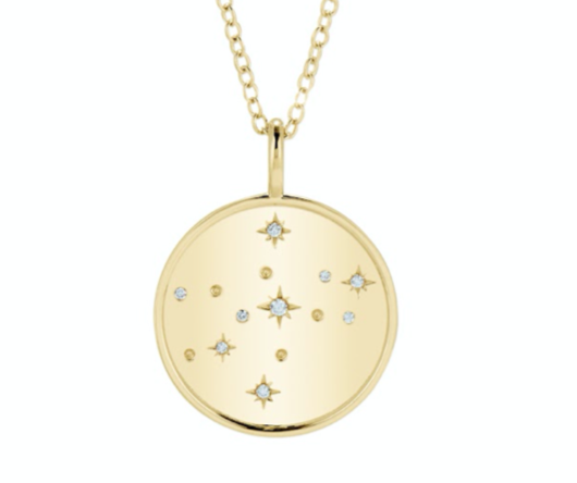 Double Sided Virgo Constellation Necklace
