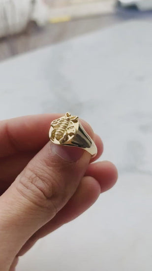 Bumble Bee Signet Ring